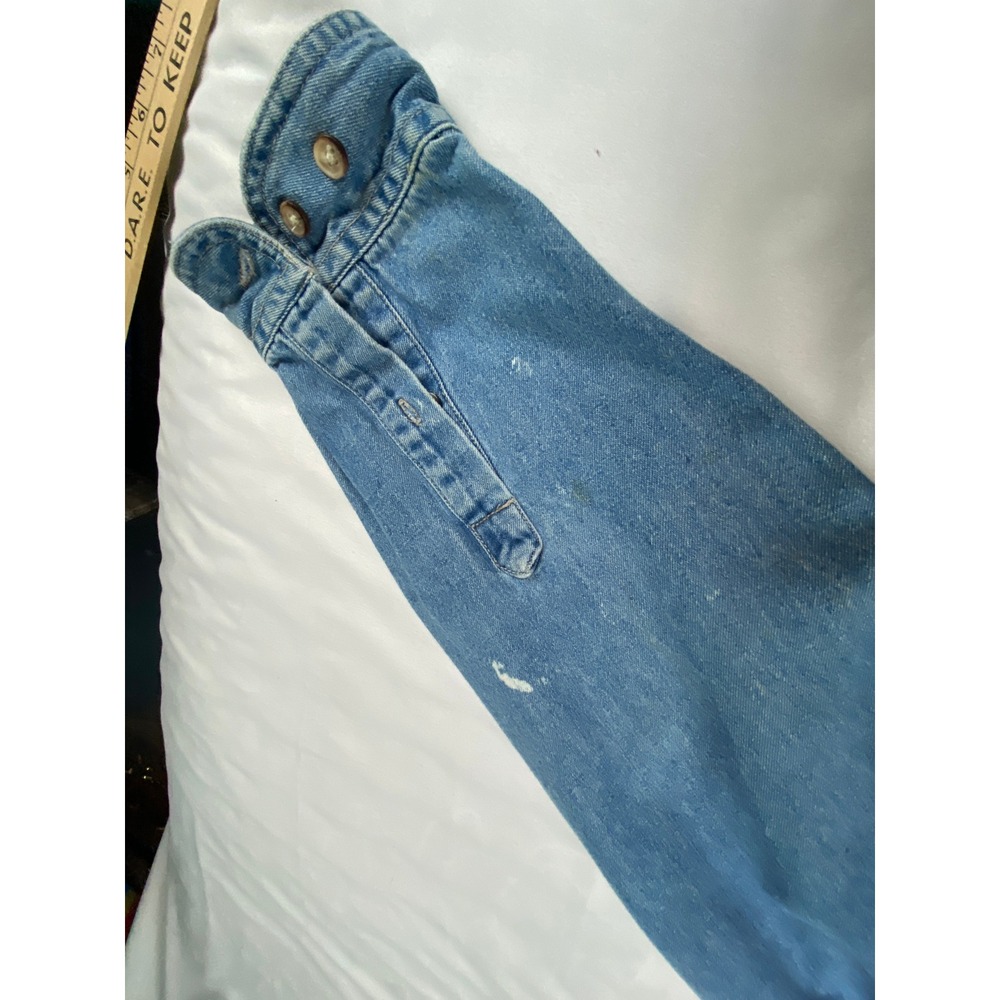 Swingster Denim Shirt Womens XL Blue Long Sleeve TDI Horse Feeds Embroidered